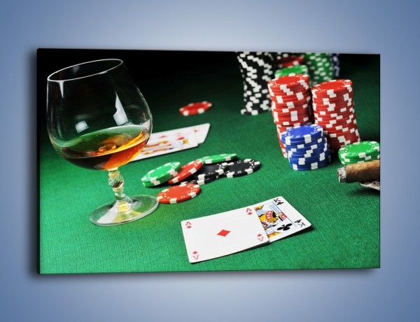 Obraz na płótnie – Mocne wrażenia w kasynie – jednoczęściowy prostokątny poziomy O122