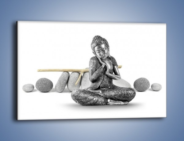 Obraz na płótnie – Budda wśród szarości – jednoczęściowy prostokątny poziomy O220