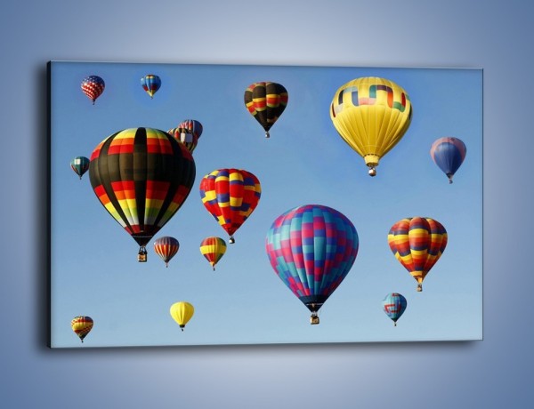 Obraz na płótnie – Kolorowe balony na niebie – jednoczęściowy prostokątny poziomy TM009