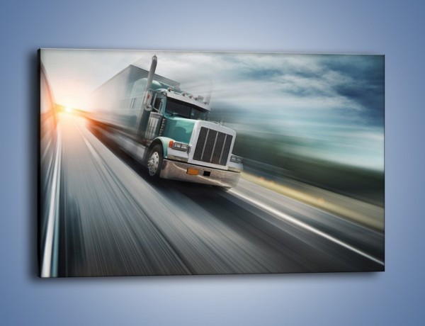 Obraz na płótnie – Pędząca ciężarówka na autostradzie – jednoczęściowy prostokątny poziomy TM035