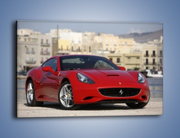 Obraz na płótnie – Czerwone Ferrari California – jednoczęściowy prostokątny poziomy TM057