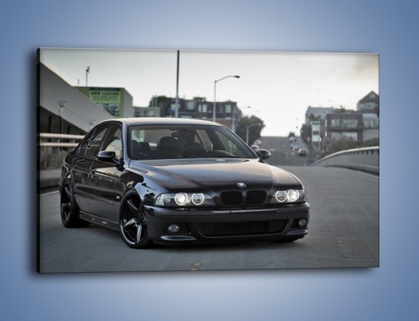 Obraz na płótnie – Czarne BMW E39 M5 – jednoczęściowy prostokątny poziomy TM072