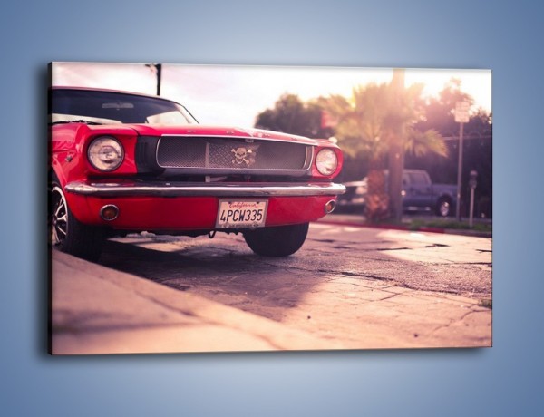 Obraz na płótnie – Czerwony Ford Mustang – jednoczęściowy prostokątny poziomy TM087