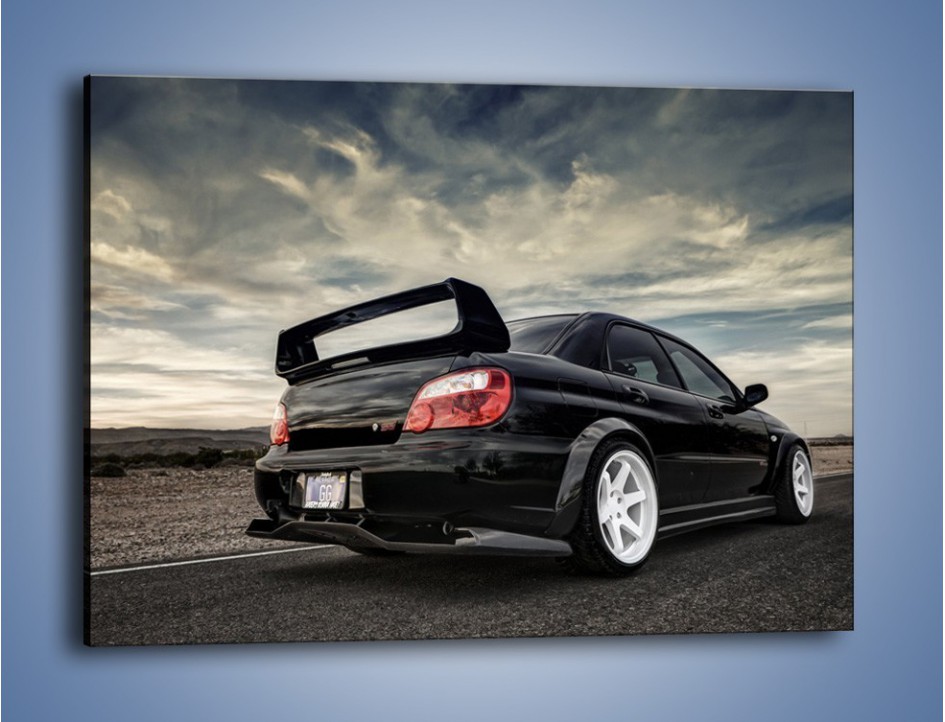 Obraz na płótnie Czarne Subaru Impreza WRX Sti