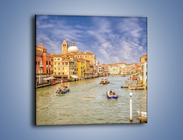 Obraz na płótnie – Canal Grande w Wenecji o poranku – jednoczęściowy kwadratowy AM617