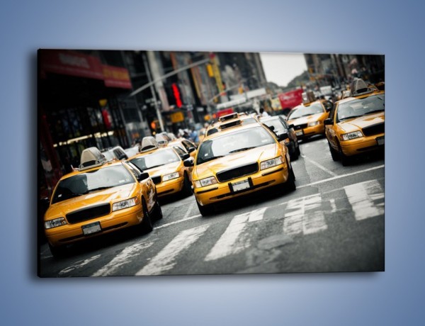 Obraz na płótnie – Nowojorskie taksówki – jednoczęściowy prostokątny poziomy TM149