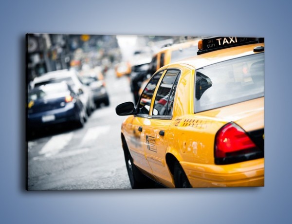 Obraz na płótnie – Żółta taksówka w Nowym Yorku – jednoczęściowy prostokątny poziomy TM150