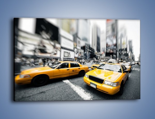 Obraz na płótnie – Taksówki na Times Square – jednoczęściowy prostokątny poziomy TM152