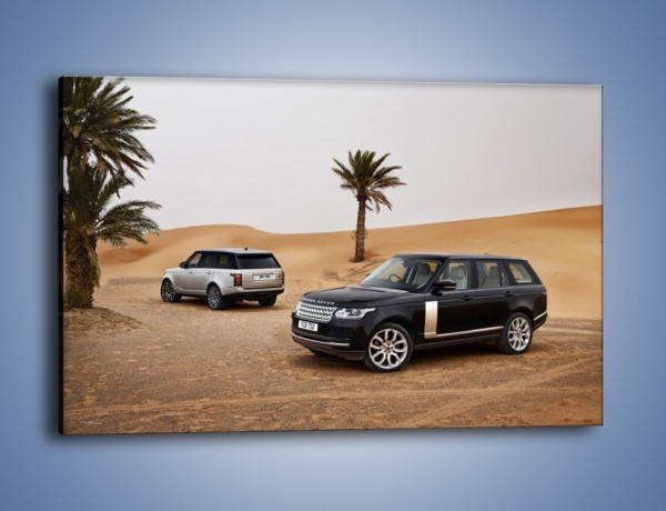 Obraz na płótnie – Range Rovery na pustyni – jednoczęściowy prostokątny poziomy TM154
