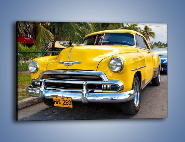 Obraz na płótnie – Kubańska taksówka na Hawanie – jednoczęściowy prostokątny poziomy TM160