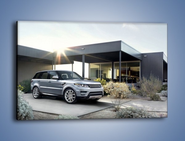 Obraz na płótnie – Range Rover Sport przed domem – jednoczęściowy prostokątny poziomy TM189