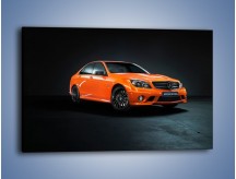 Obraz na płótnie – Mercedes Benz C 63 AMG orange – jednoczęściowy prostokątny poziomy TM192