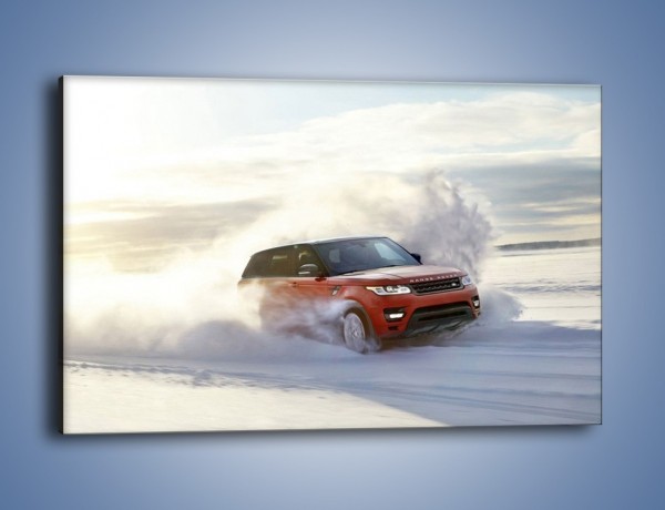 Obraz na płótnie – Rover Range Sport w śniegu – jednoczęściowy prostokątny poziomy TM193