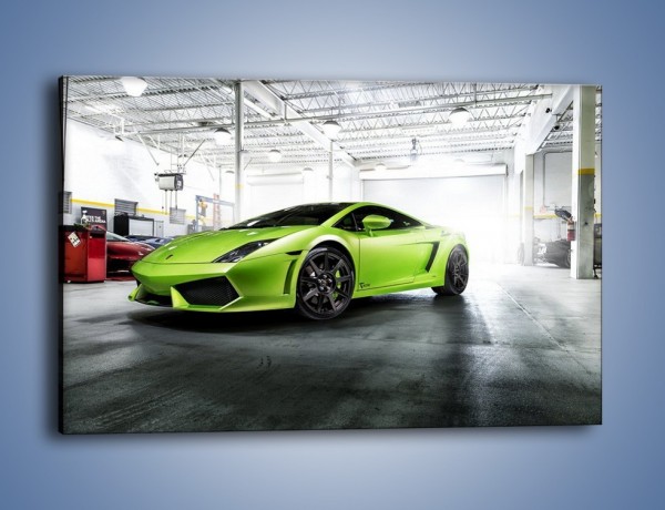 Obraz na płótnie – Lamborghini Gallardo w garażu – jednoczęściowy prostokątny poziomy TM205