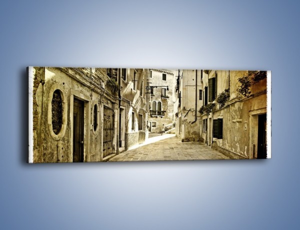 Obraz na płótnie – Stara uliczka w stylu vintage – jednoczęściowy panoramiczny AM243