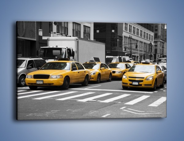 Obraz na płótnie – Amerykańskie taksówki w korku ulicznym – jednoczęściowy prostokątny poziomy TM219