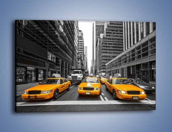 Obraz na płótnie – Żółte taksówki na Manhattanie – jednoczęściowy prostokątny poziomy TM220