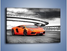 Obraz na płótnie – Lamborghini Aventador na szarym tle – jednoczęściowy prostokątny poziomy TM237