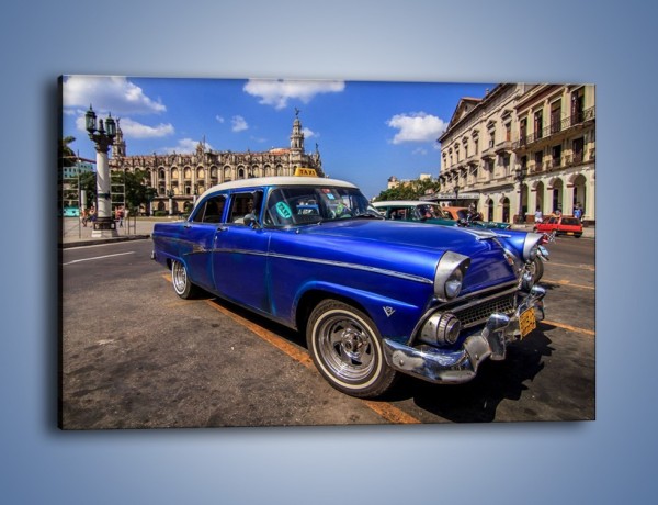 Obraz na płótnie – Klasyczna taksówka na kubańskiej ulicy – jednoczęściowy prostokątny poziomy TM239