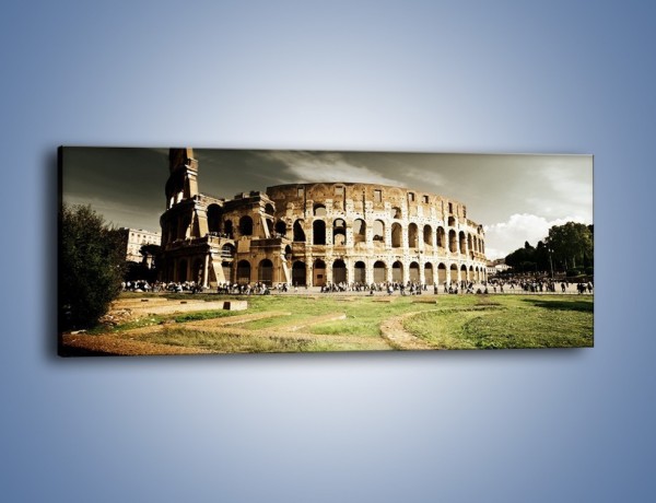 Obraz na płótnie – Koloseum przed burzą – jednoczęściowy panoramiczny AM271