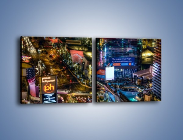 Obraz na płótnie – Cosmopolitan of Las Vegas – dwuczęściowy kwadratowy poziomy AM577