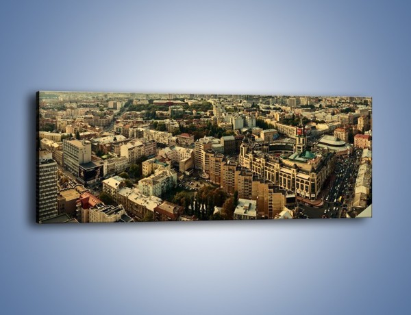 Obraz na płótnie – Panorama Kijowa – jednoczęściowy panoramiczny AM326