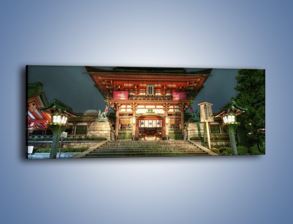 Obraz na płótnie – Świątynia w Kyoto – jednoczęściowy panoramiczny AM327