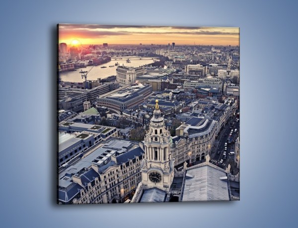 Obraz na płótnie – Widok na Londyn z Katedry św. Pawła – jednoczęściowy kwadratowy AM652