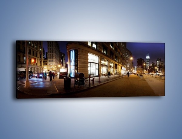 Obraz na płótnie – Flatiron Building w Nowym Jorku – jednoczęściowy panoramiczny AM345