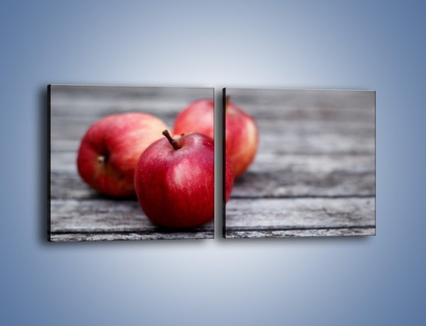 Obraz na płótnie – Jabłkowe zdrowie – dwuczęściowy kwadratowy poziomy JN296