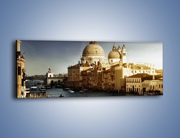 Obraz na płótnie – Zapadający zmrok na Wenecją – jednoczęściowy panoramiczny AM356