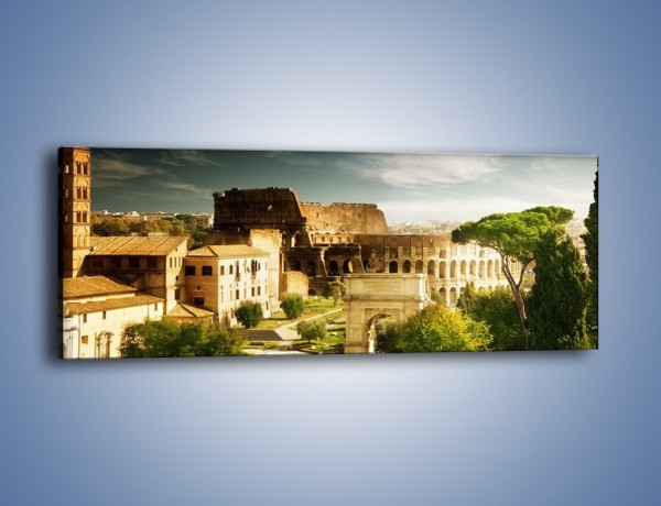 Obraz na płótnie – Ruiny starożytnego Rzymu – jednoczęściowy panoramiczny AM357