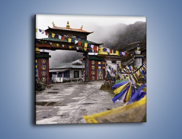 Obraz na płótnie – Brama do miasta Tawang w Tybecie – jednoczęściowy kwadratowy AM689