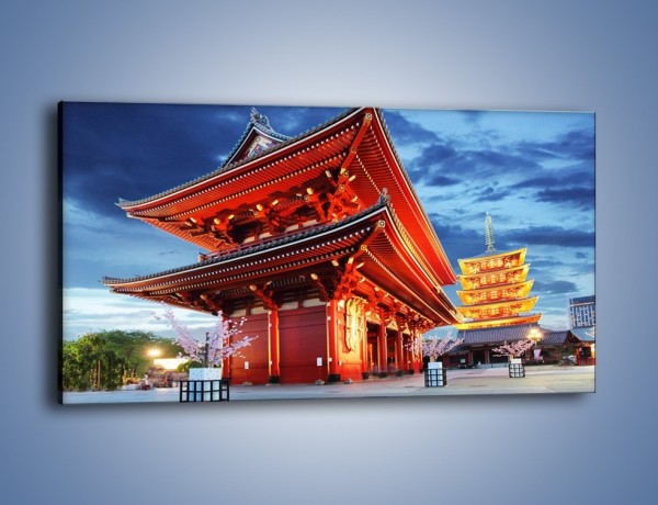 Obraz na płótnie – Świątynia Senso-ji w Tokyo – jednoczęściowy panoramiczny AM378
