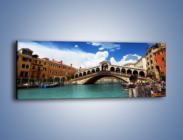 Obraz na płótnie – Most Rialto w Wenecji – jednoczęściowy panoramiczny AM386