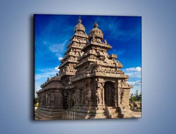 Obraz na płótnie – Nadbrzeżna świątynia Śiwy w Indiach – jednoczęściowy kwadratowy AM695