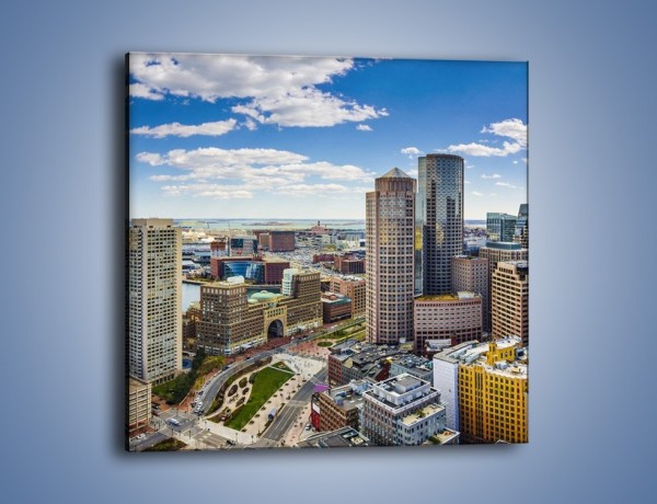 Obraz na płótnie – Boston w stanie Massachusetts – jednoczęściowy kwadratowy AM700