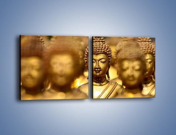 Obraz na płótnie – Złote buddy w słońcu – dwuczęściowy kwadratowy poziomy O111