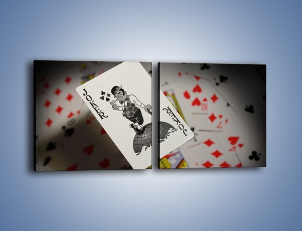 Obraz na płótnie – Najsilniejsza karta w talii – dwuczęściowy kwadratowy poziomy O157