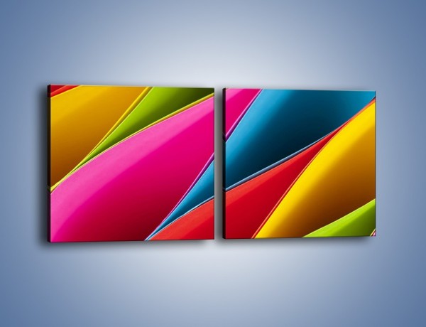 Obraz na płótnie – Idealna kolorowa kompozycja – dwuczęściowy kwadratowy poziomy O219
