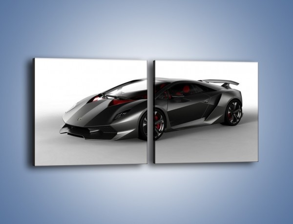 Obraz na płótnie – Lamborghini Sesto Elemento Concept – dwuczęściowy kwadratowy poziomy TM060