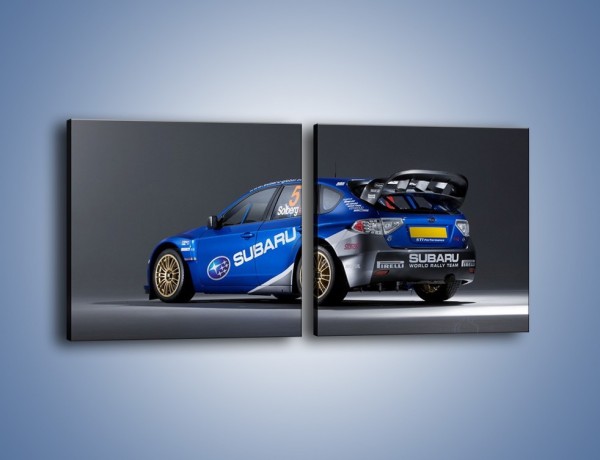 Obraz na płótnie – Subaru World Rally Team – dwuczęściowy kwadratowy poziomy TM086
