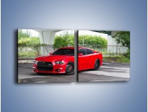 Obraz na płótnie – Dodge Charger SRT11 – dwuczęściowy kwadratowy poziomy TM113