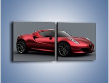 Obraz na płótnie – Alfa Romeo 4C Coupe – dwuczęściowy kwadratowy poziomy TM140