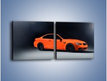 Obraz na płótnie – BMW M3 E92 Coupe Orange – dwuczęściowy kwadratowy poziomy TM168