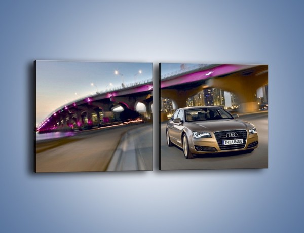 Obraz na płótnie – Audi A8 – dwuczęściowy kwadratowy poziomy TM188