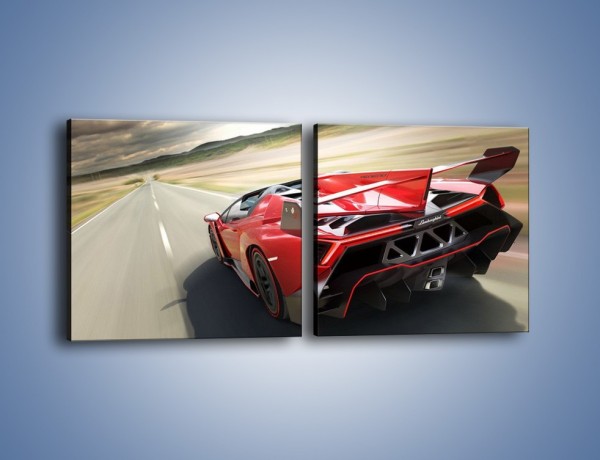 Obraz na płótnie – Lamborghini Veneno Roadster – dwuczęściowy kwadratowy poziomy TM211