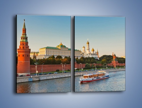 Obraz na płótnie – Kreml w środku lata – dwuczęściowy prostokątny pionowy AM164