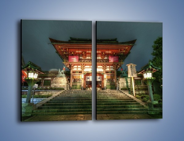 Obraz na płótnie – Świątynia w Kyoto – dwuczęściowy prostokątny pionowy AM327