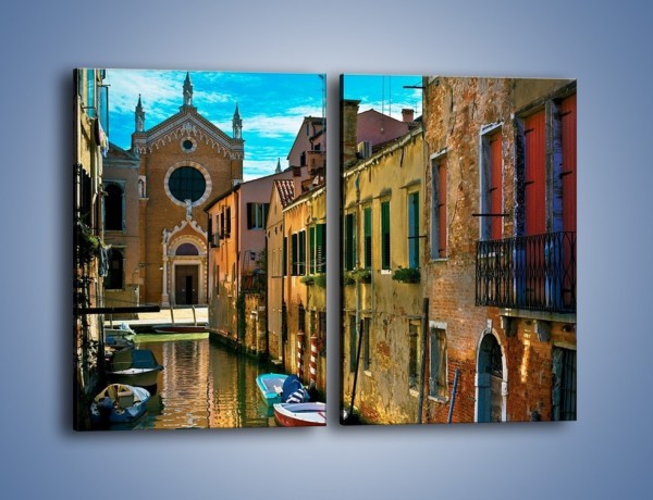Obraz na płótnie – Cały urok Wenecji w jednym kadrze – dwuczęściowy prostokątny pionowy AM371